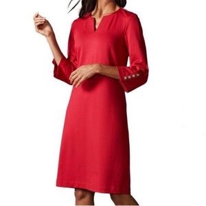J. McLaughlin Odelia Red Sheath Dress - S